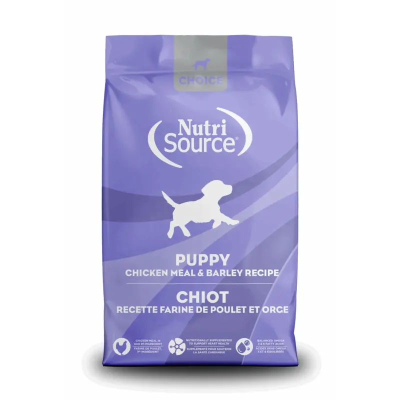 NutriSource Choice Puppy Dry Dog Food - Chicken & Barely - 5lb Bag