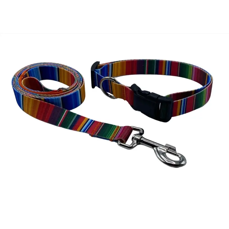 Prime Stripes Nylon Collars or Leads (1" Wide)