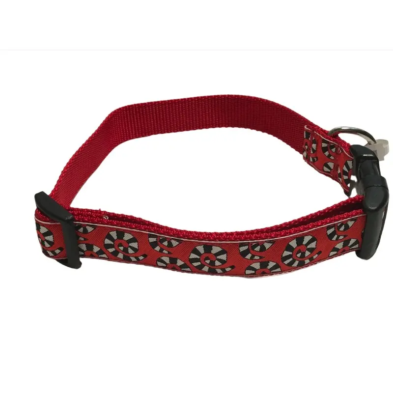 Red Hypnosis Spiral Dog Collars or Leads (1" Wide)