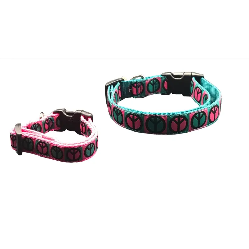 Peaceful Puppy Dog Collars or Leads (1" Wide)(Discontinued)