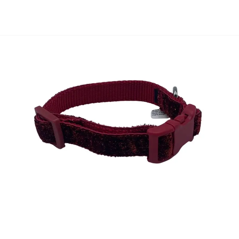 Red glitter ribbon collars (1.5" Wide)