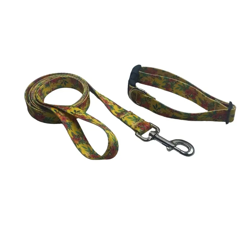 Hibiscus Bouquet Collars & Leads (1" Wide)