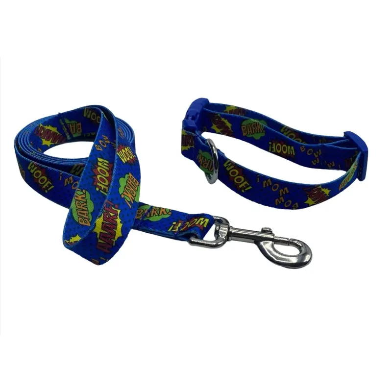 Onomatopoeia Collars & Leads (1" Wide)