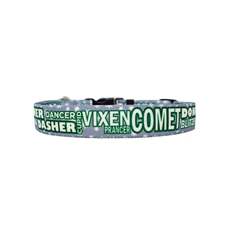 Reindeer Games Dog Collar