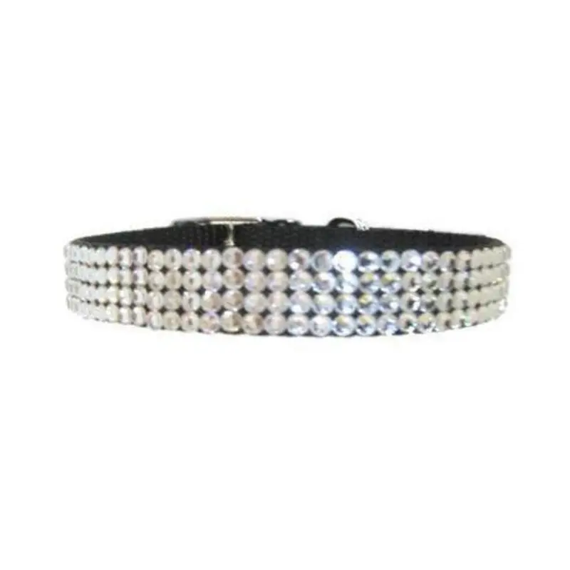 April Birthstone Crystal Dog Collar