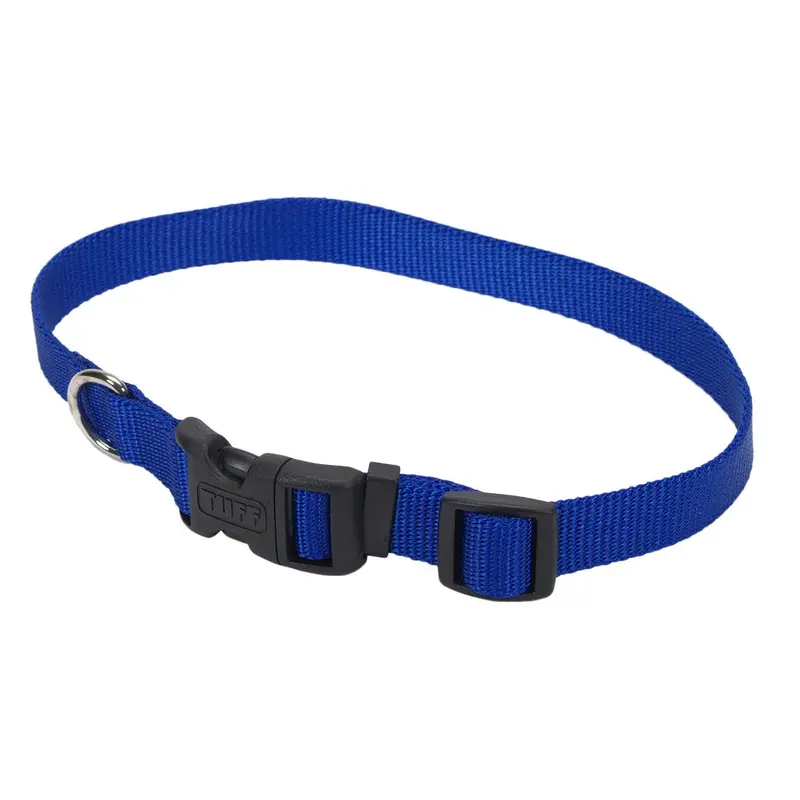 Coastal Pet Products Tuff Buckle Adjustable Nylon Large Dog Collar Blue 1" X 18-26"-