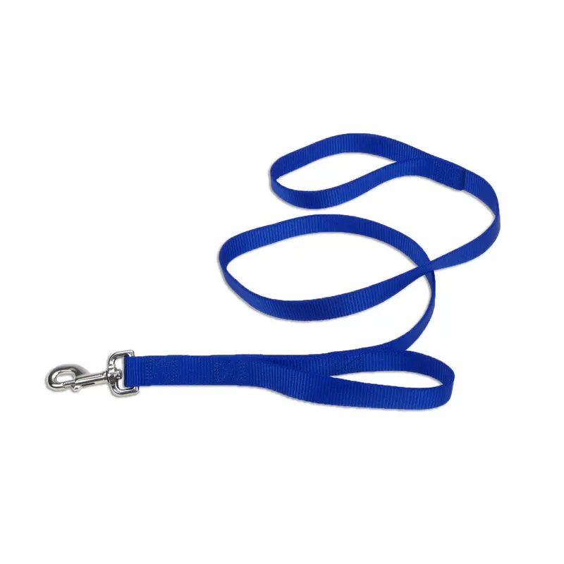 Coastal Style 906H 1" x 6' Heavy Weight Nylon Training Lead with Handle Blue 