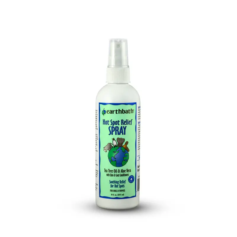 Earthbath Hot Spot Relief Spray for Dogs, Tea Tree & Aloe Vera 8oz