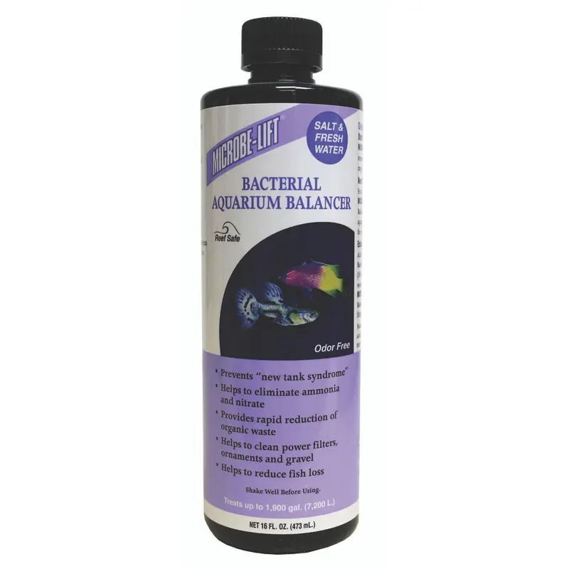 Microbe-Lift Bacterial Aquarium Balancer Water Clarifier 16 fl. oz