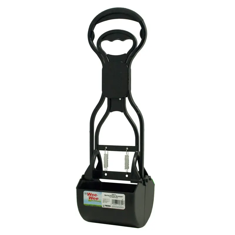 Four Paws Allen's Spring Action Dog Scooper For Hard Surfaces 3.75" x 4.5" x 15.5"