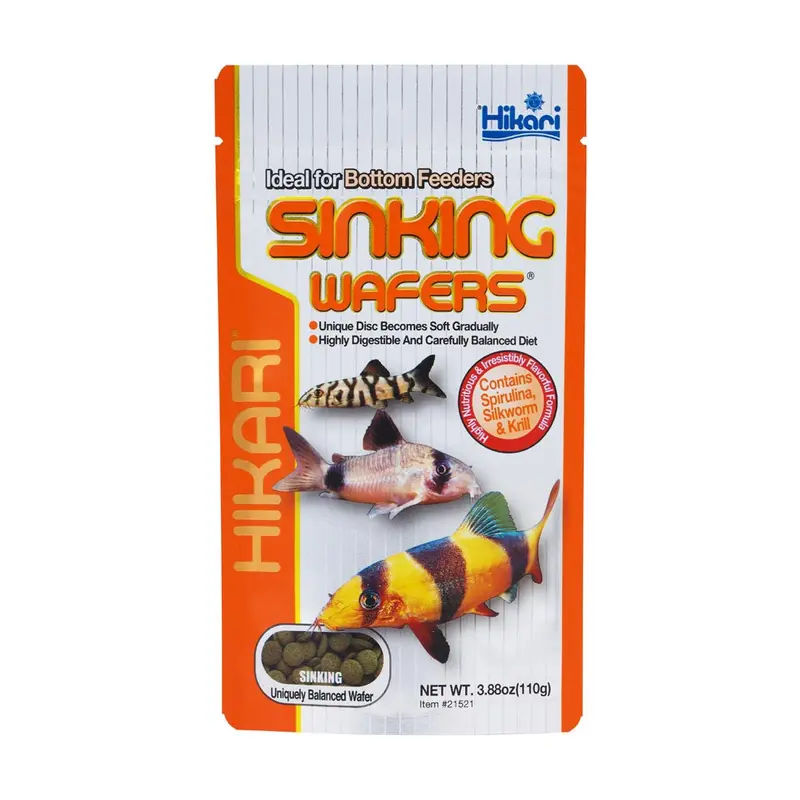 Hikari Sinking Wafers Rapidly Sinking Wafer Fish Food 3.88 oz