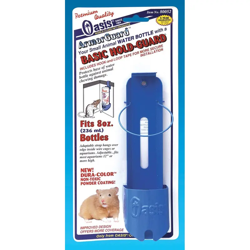 Oasis Basic Hold-Guard for Small Animal Water Bottles Assorted 8 Ounces