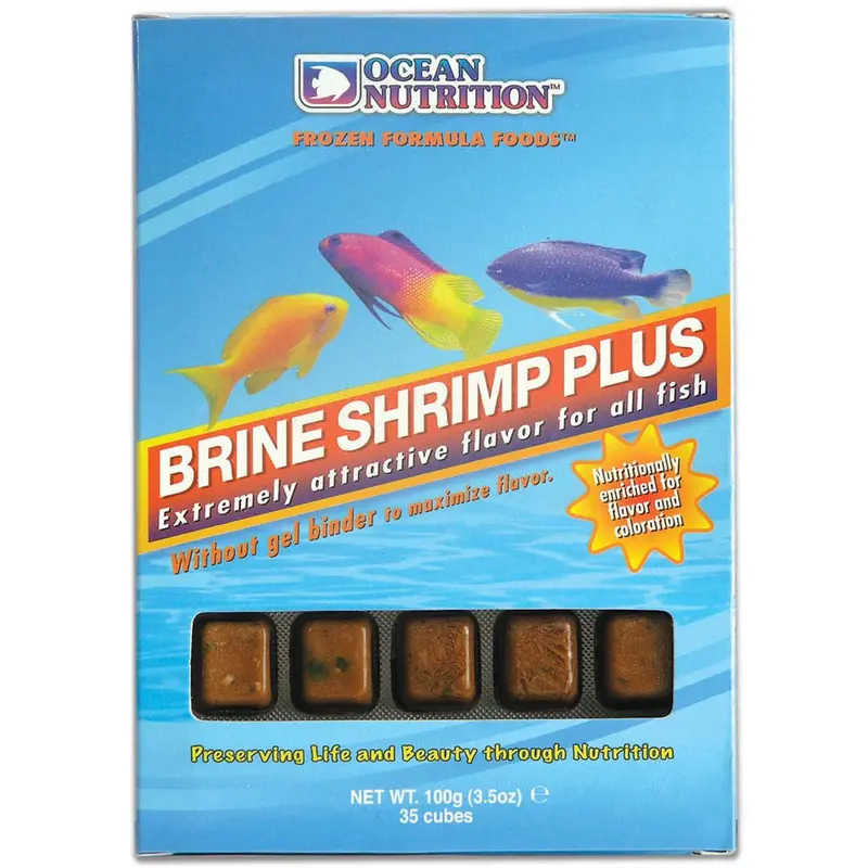 Ocean Nutrition Brine Shrimp Plus Frozen Fish Food 3.5 oz SD-5
