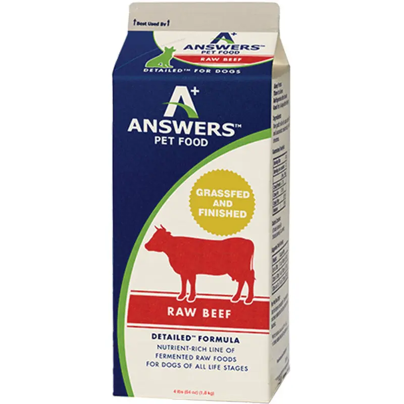 Answers Dog Frozen Detailed Beef 4lb 