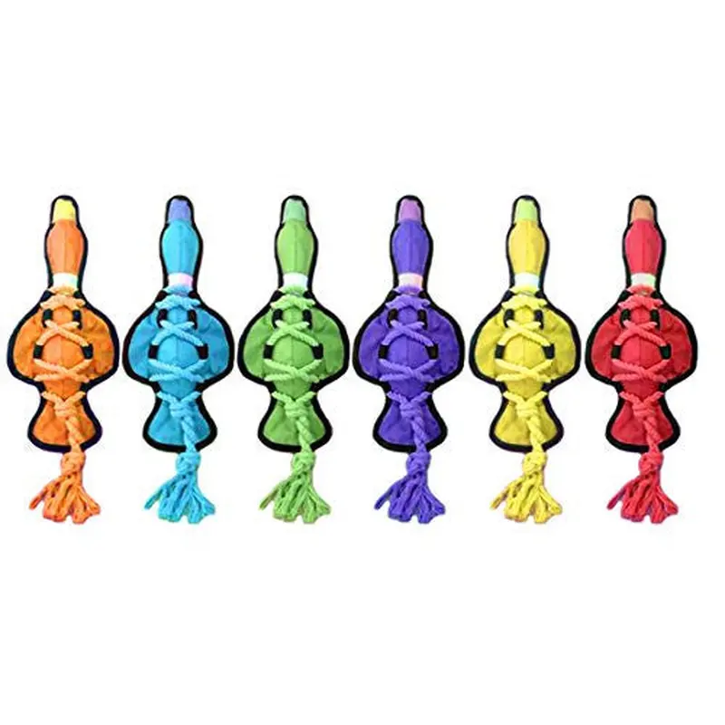 Multipet Cross-ropes Duck (assorted Colors) 11.5" 