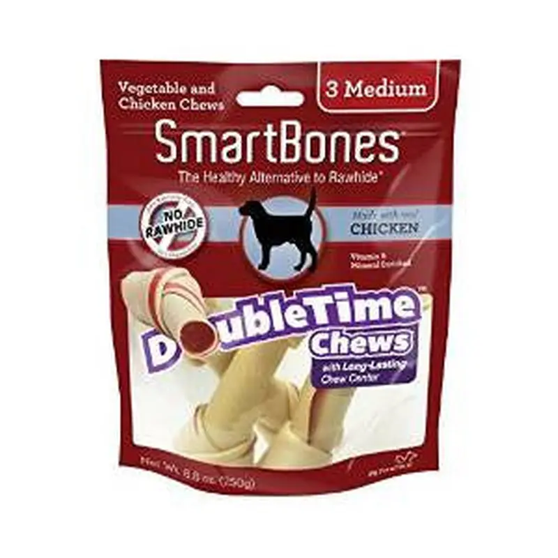 SmartBones DoubleTime Bones Chicken Medium 3 Pk 