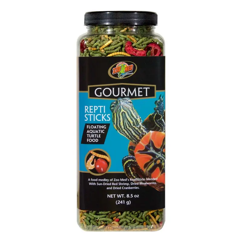 Zoo Med Gourmet Reptisticks Floating Aquatic Turtle Dry Food 8.5 oz