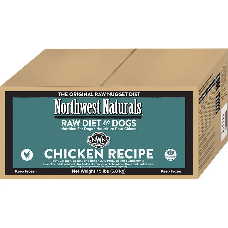 Northwest Naturals Dog Frozen Nuggets Chicken Bulk 15lb SD-5