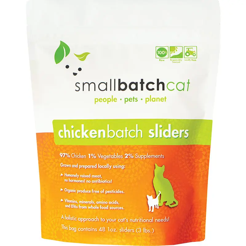 Small Batch Cat Frozen Chicken Sliders 3lb 