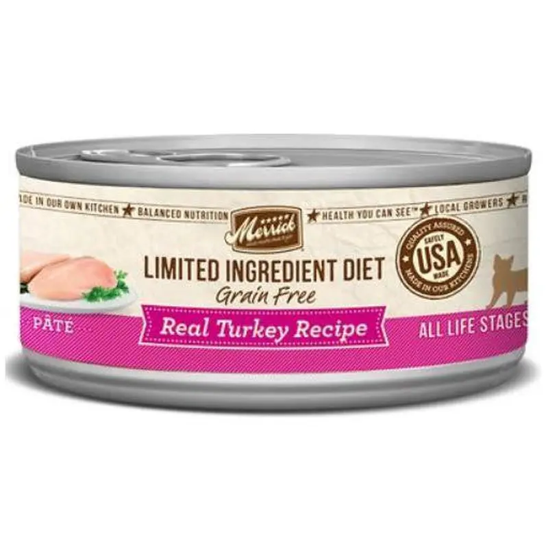 Merrick Limited Ingredient Diet Real Turkey Recipe Cat 24/5oz 