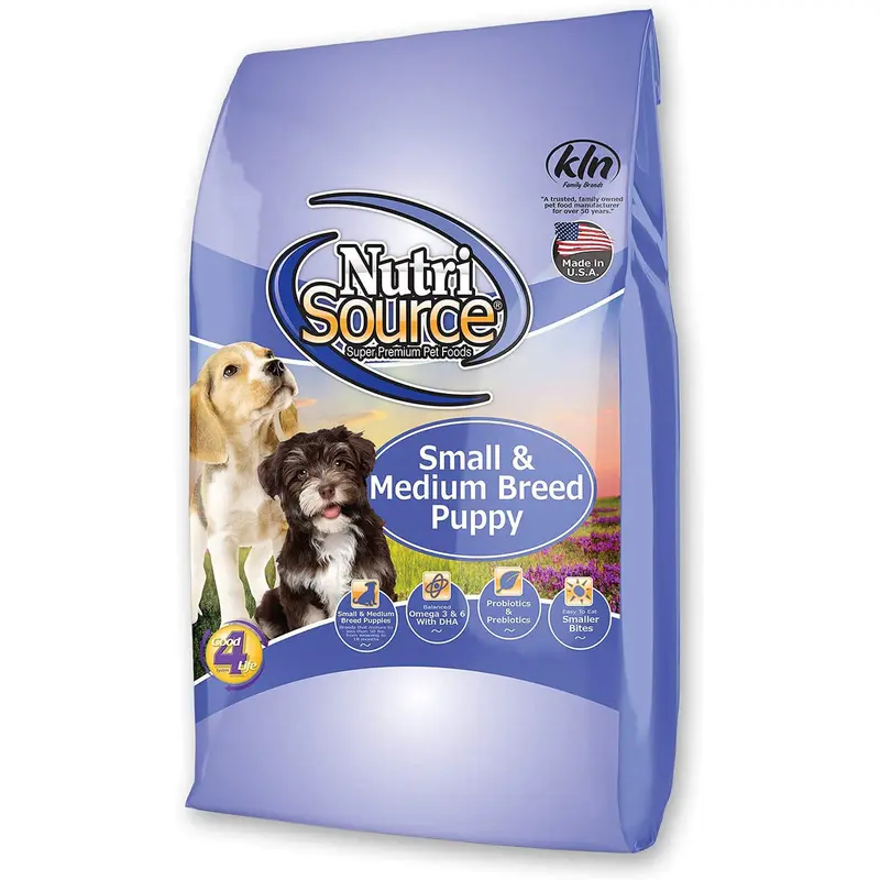 Nutrisource Small & Medium Breed Puppy Dry Dog Food 15lb Bag