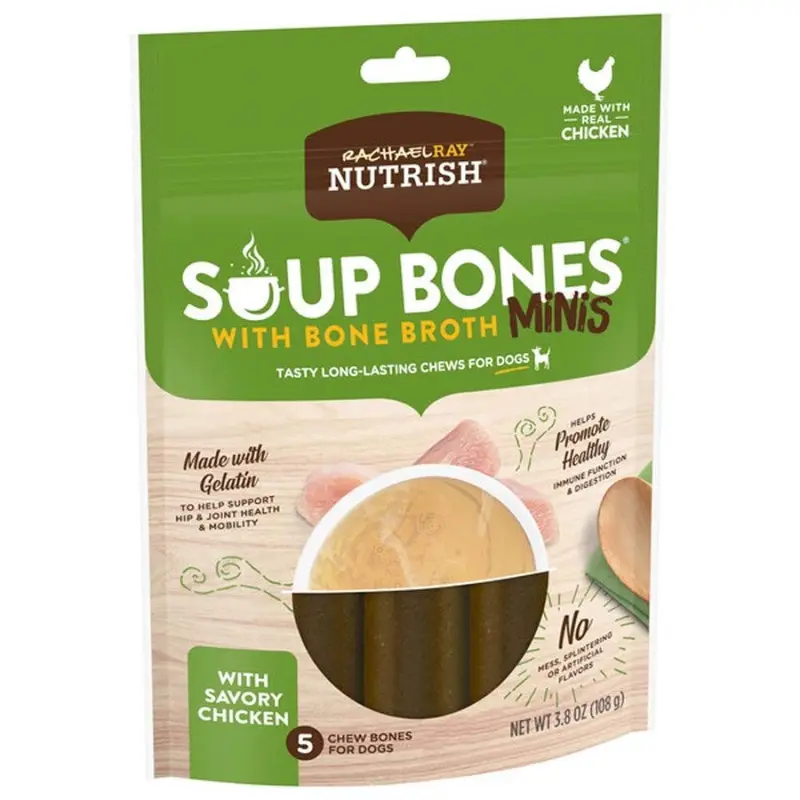 Rachael Ray NUTRISH Soup Bones Chicken Dog Treat 6.3 oz