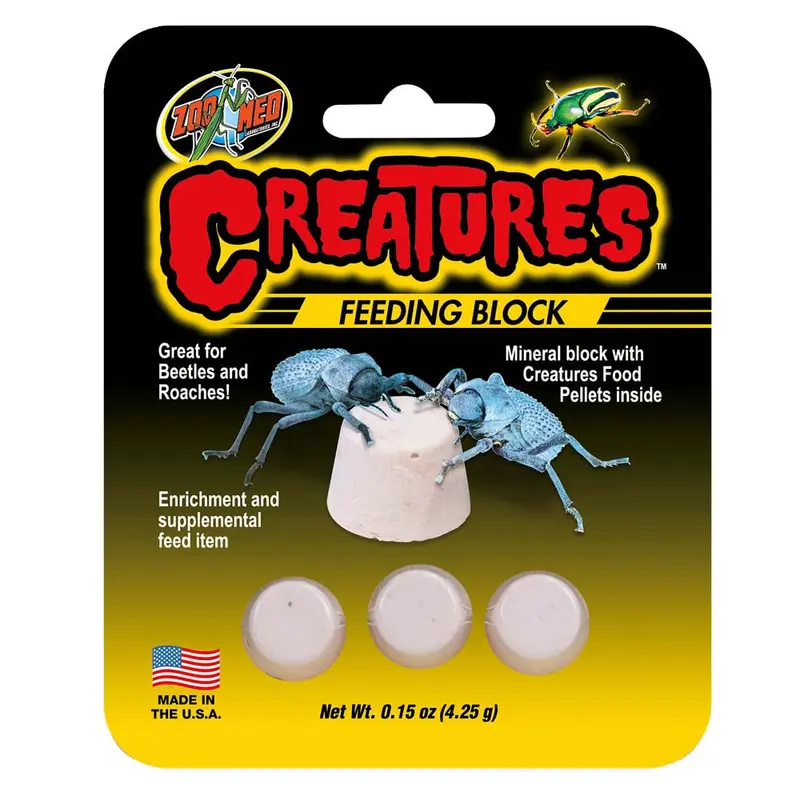 Zoo Med Creatures Feeding Block 0.15 oz 3 Pack
