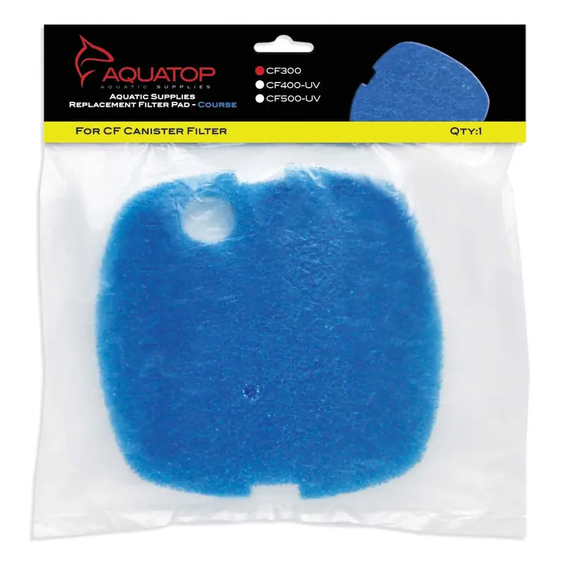 Aquatop Replacement Filter Sponge for CF Series Filters For CF-300 Blue 1 Pack