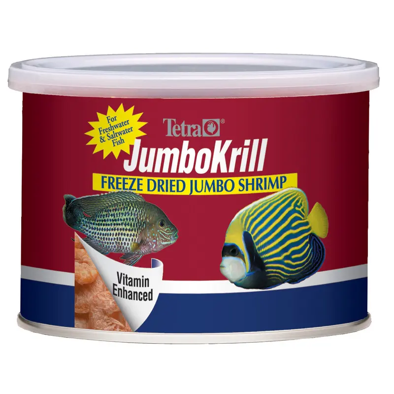 Tetra JumboKrill Freeze-Dried Jumbo Shrimp Fish Food 3.5 oz