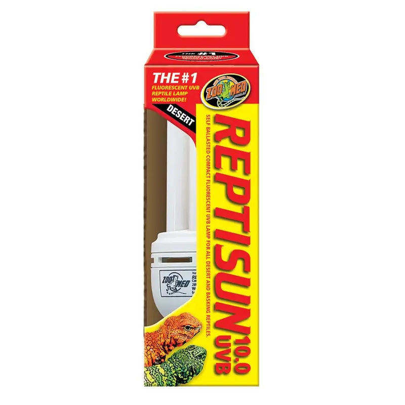 Zoo Med ReptiSun 10.0 UVB Desert Compact Fluorescent Lamp Regular White 26 Watt
