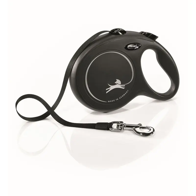 Flexi Flexi Classic Nylon Cord Dog Leash Black 26ft LG up to 110lb