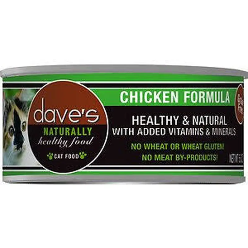 Dave's Pet Food Cat Naturally Healthy Chicken 5.5oz 