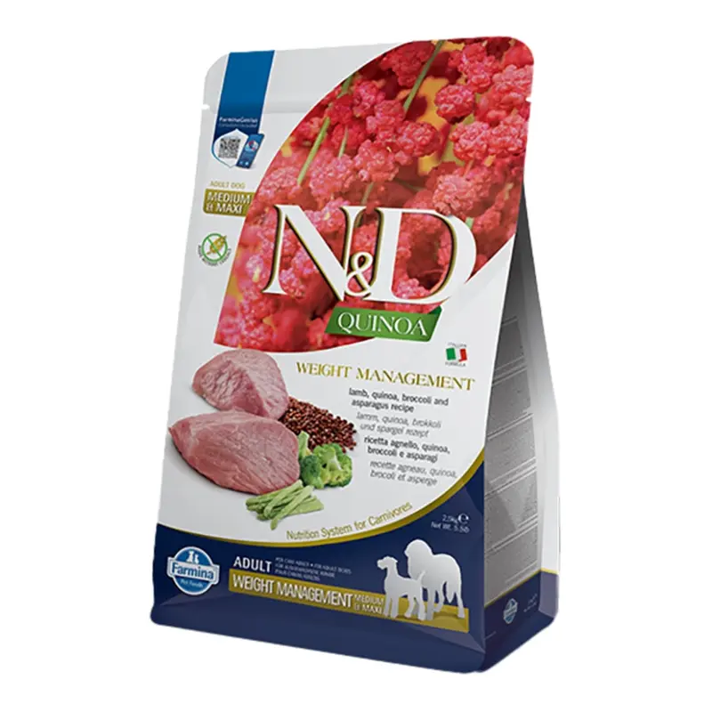 FARMINA DOG QUINOA WEIGHT MANAGEMENT LAMB MEDIUM/MAX 5.5LB
