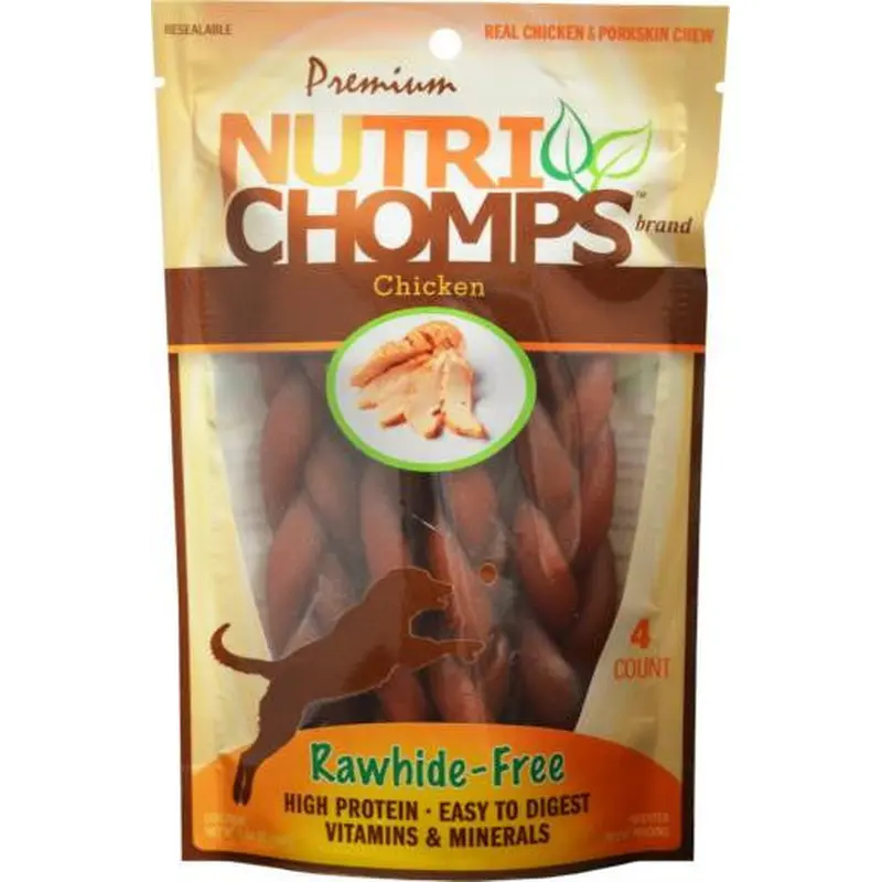 Scott Pet 4ct 6" Chicken Flavor Braid 