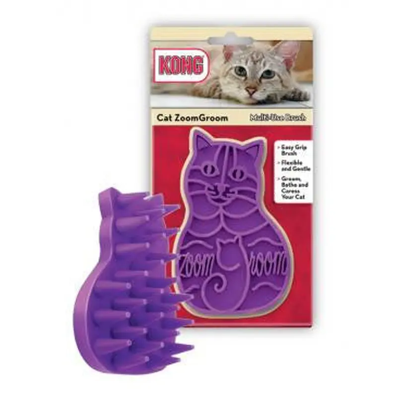 KONG Cat Zoomgroom Purple One Size