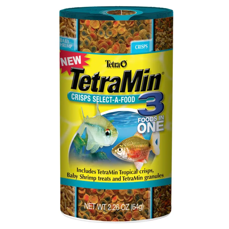 Tetra TetraMin Crisps Select-A-Food Fish Food 2.4 oz