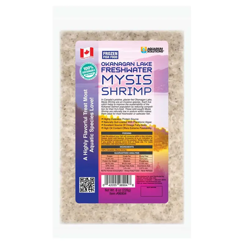 Hikari Bio-Pure Frozen Okanagan Lake Freshwater Mysis Shrimp Fish Food 8 oz SD-5
