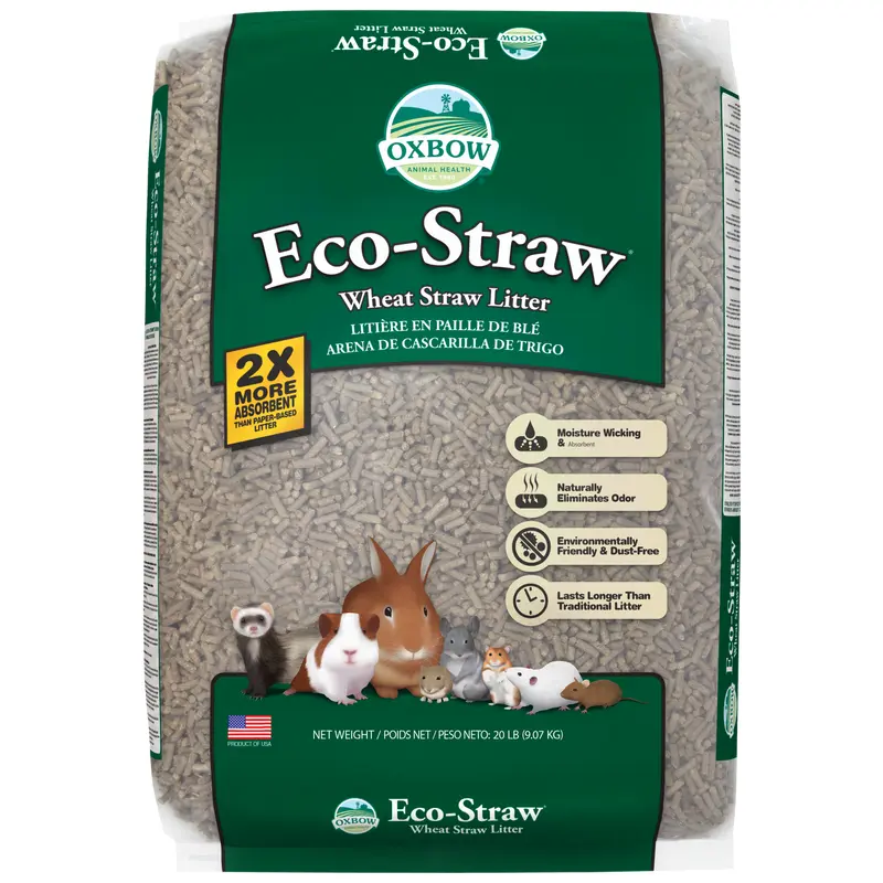 Oxbow Animal Health Eco-Straw Wheat Straw Litter 20lb