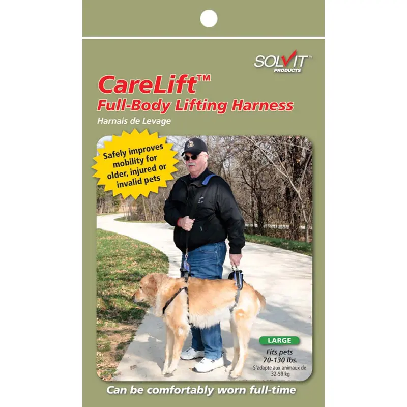 Solvit CareLift Full Body Dog Harness Blue LG