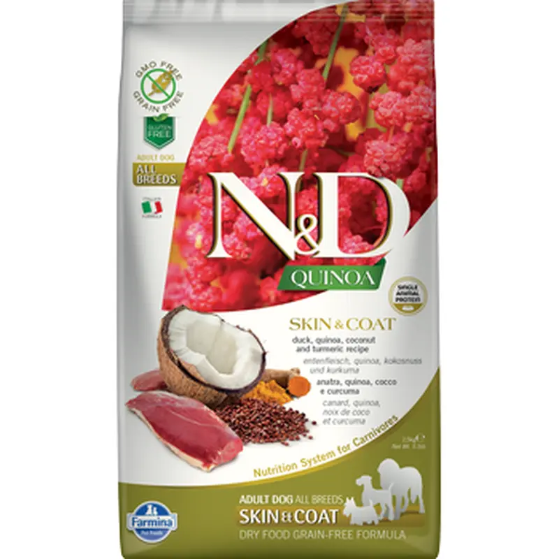 Farmina Natural & Delicious N&d Quin/dck Sk&ct Dog 15.4lb 