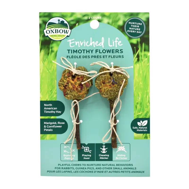 Oxbow Animal Health Enriched Life Timothy Flowers Small Animal Chew One Size