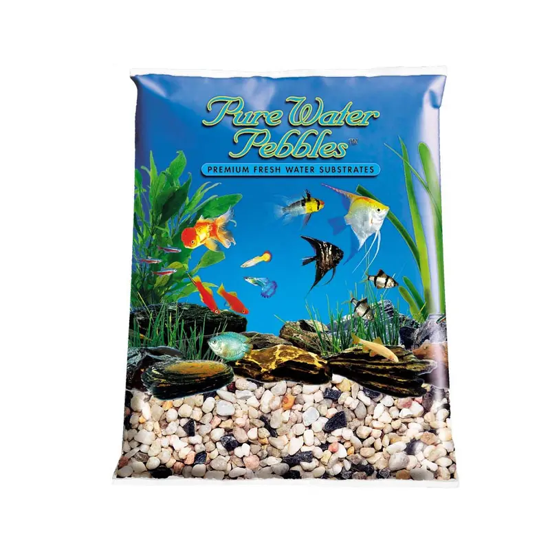 Pure Water Pebbles Premium Fresh Water Rainbow Gems Natural Aquarium Gravel 6/5 lb