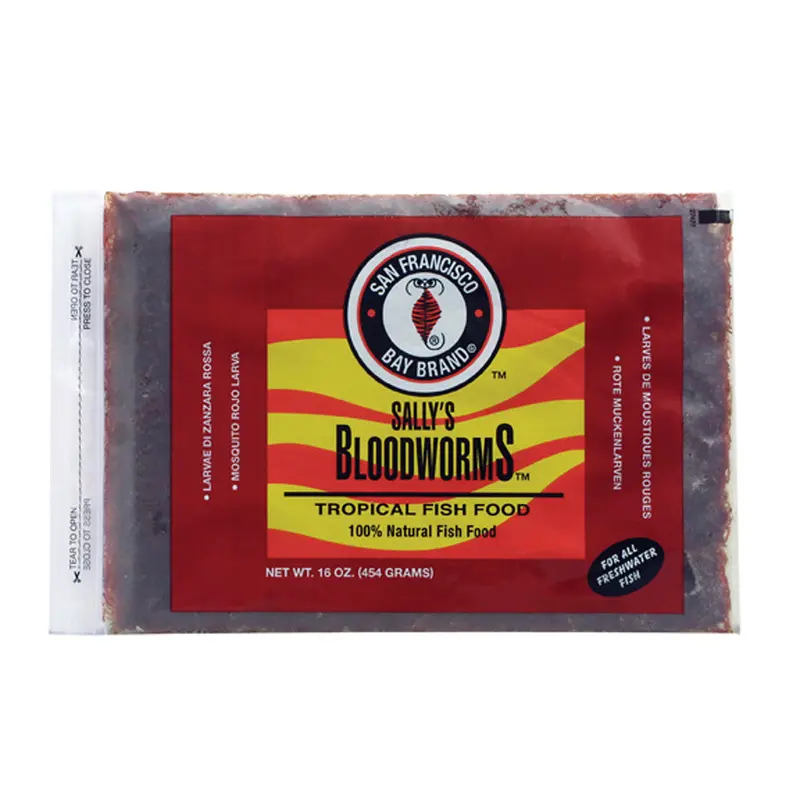 San Francisco Bloodworms Frozen Fish Food 16 oz SD-5
