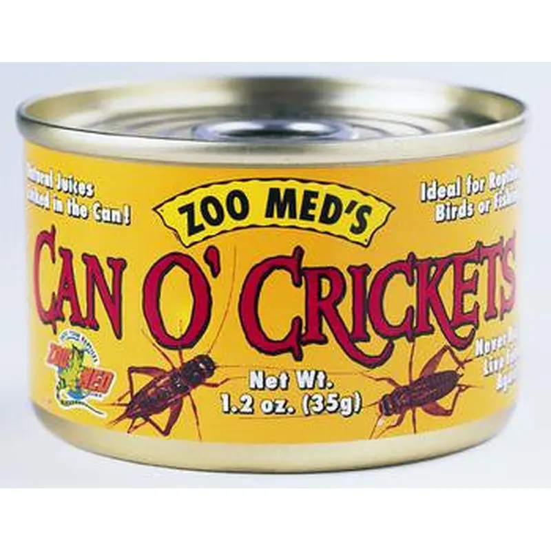Zoo Med Can O' Adult Crickets Reptile Wet Food 1.2 oz