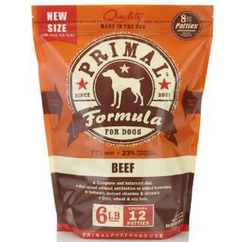 Primal Raw Bf Pattie Dog 6lb