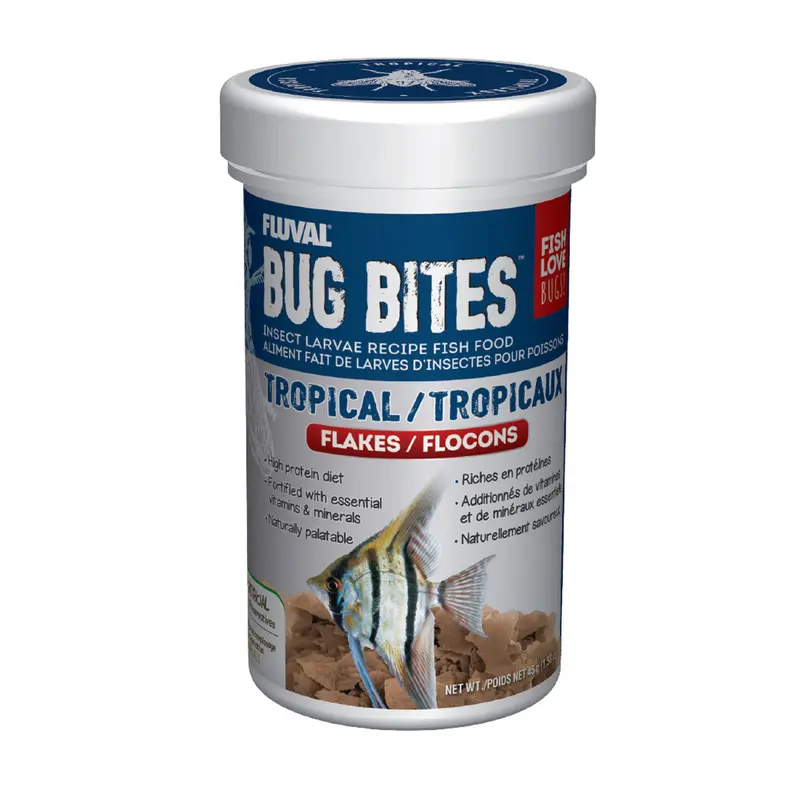 Fluval Bug Bites Tropical Flakes 1.59 oz