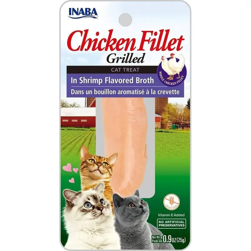 Inaba Grld chicken/shrimp Cat treat .9z