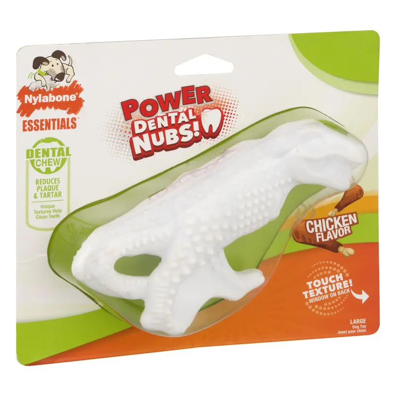 Nylabone Essential Dental Chew Dino Chicken 