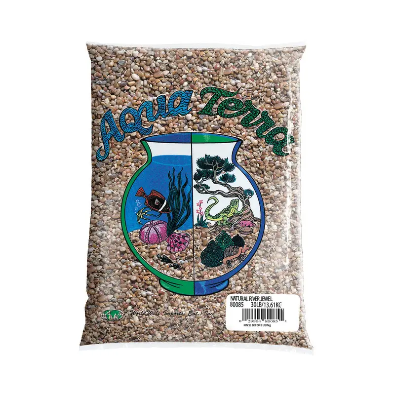 Aqua Terra Premium Fresh Water River Jewels Aquarium Gravel 6/5 lb