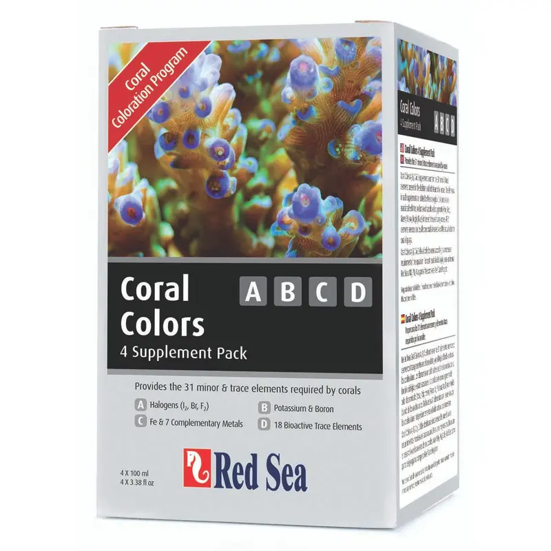 Red Sea Coral Colors ABCD 4 Supplement Pack